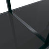 Konsolentisch Jaylin Schwarz 140x35x75,5cm (Gehärtetes Glas)