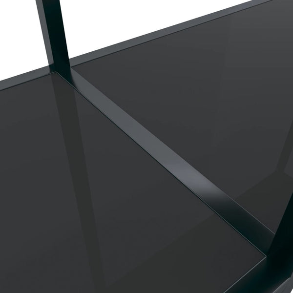 Konsolentisch Jaylin Schwarz 140x35x75,5cm (Gehärtetes Glas)
