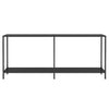 Konsolentisch Jaylin schwarz 180x35x75,5cm (gehärtetes Glas)
