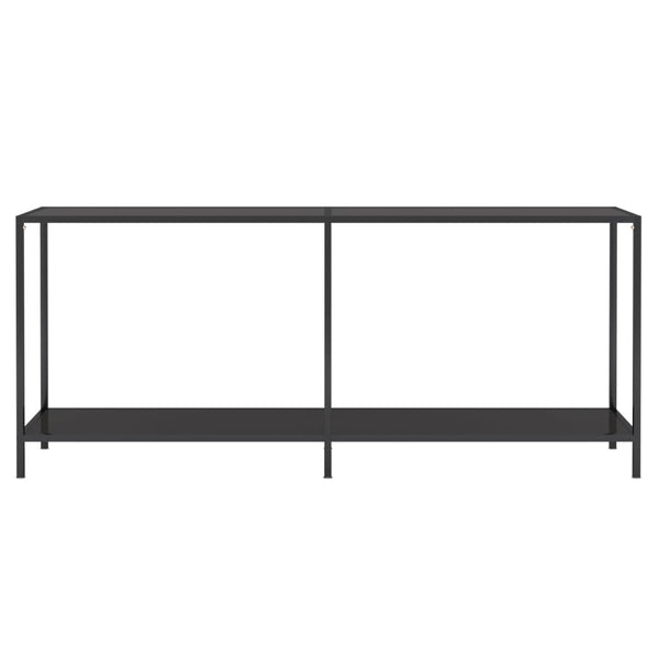 Konsolentisch Jaylin schwarz 180x35x75,5cm (gehärtetes Glas)