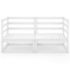 Weißes Gartensofa Korodi (2-Sitzer, Kiefernholz)