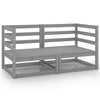 Graues Gartensofa Korodi (2-Sitzer, Kiefer)