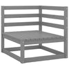 Graues Gartensofa Korodi (2-Sitzer, Kiefer)