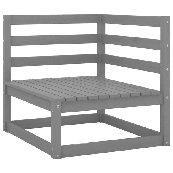 Graues Gartensofa Korodi (2-Sitzer, Kiefer)