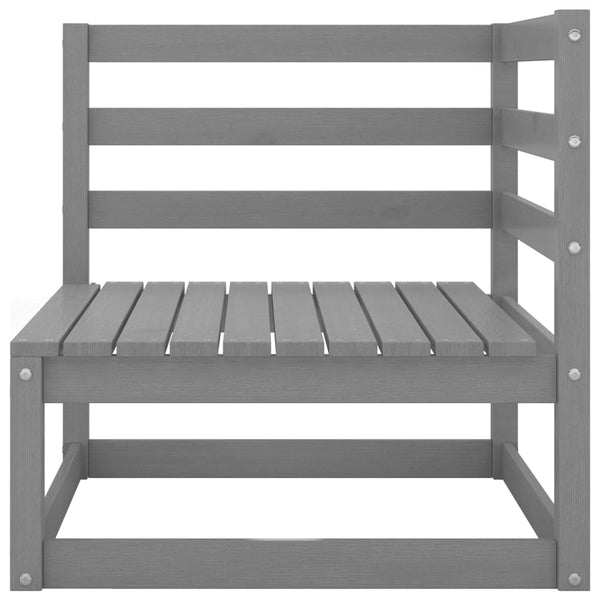 Graues Gartensofa Korodi (2-Sitzer, Kiefer)