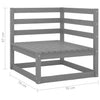 Graues Gartensofa Korodi (2-Sitzer, Kiefer)