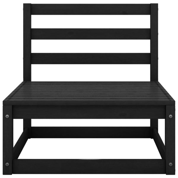 Schwarzes Gartens loungeset Cartiu (4-teilig, Kiefer)