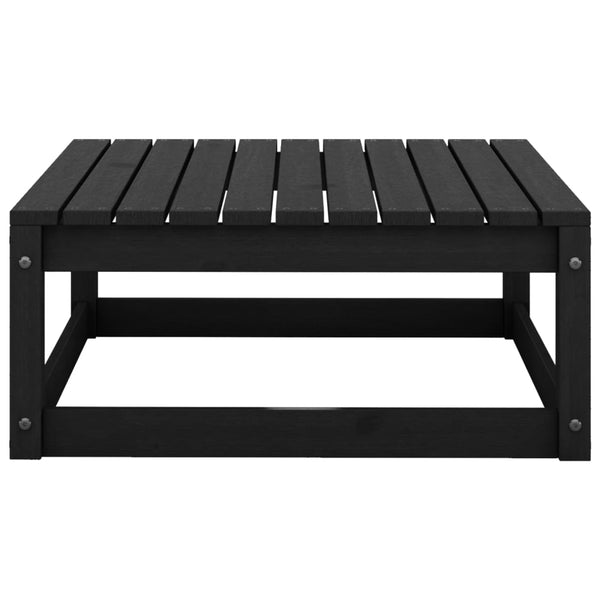 Schwarzes Gartens loungeset Cartiu (4-teilig, Kiefer)