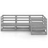 Graues Gartensofa-Set Aries (4-teilig, Kiefer)