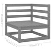 Graues Gartensofa-Set Aries (4-teilig, Kiefer)