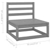 Graues Gartensofa-Set Aries (4-teilig, Kiefer)
