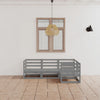 Graues Gartensofa-Set Aries (4-teilig, Kiefer)