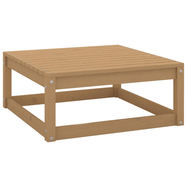 Gartenhocker Ghicu aus Kiefernholz mit Kissen (2er Set)