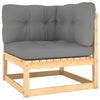 Gartensofa Lileta (3-Sitzer, mit Kissen, Kiefer)
