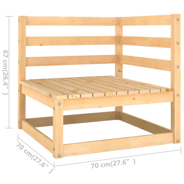 Gartensofa Lileta (3-Sitzer, mit Kissen, Kiefer)
