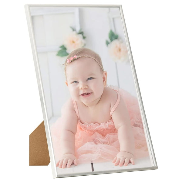 Silberne Fotorahmen-Collage Muravschi 21x29,7cm (3er Set für Tisch mdf)