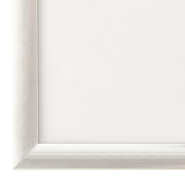 Silberne Fotorahmen-Collage Muravschi 70x90cm (5 Stück für Wand/Tisch, MDF)