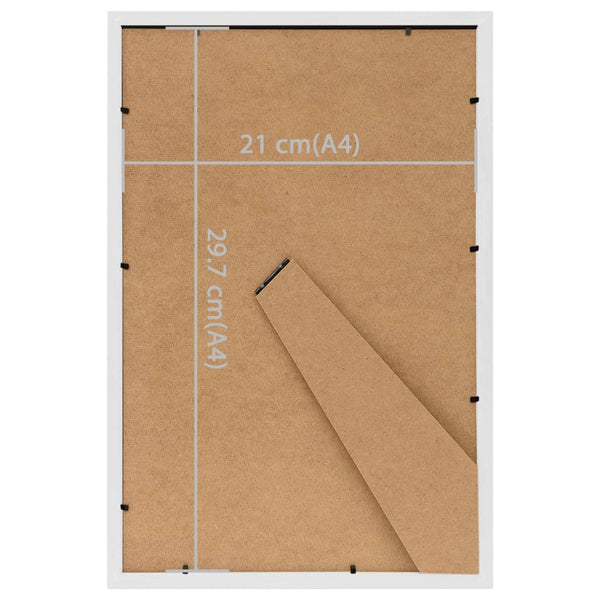 Weißer Fotorahmen Collage Pumnea 21x29,7cm (3er Set zum Aufstellen)