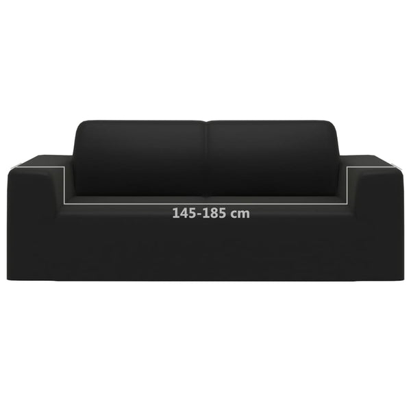 Schwarzer flexibler 2-Sitzer Sofabezug von Pastori (Polyester-Jersey)