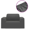 Anthrazitfarbener flexibler Sofabezug Pastorita (Polyester-Jersey)