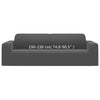 Bezug für 3-Sitzer-Sofa Pastorita, elastisch, schwarz (Polyester-Jersey)