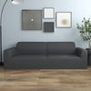 Bezug für 3-Sitzer-Sofa Pastorita, elastisch, schwarz (Polyester-Jersey)