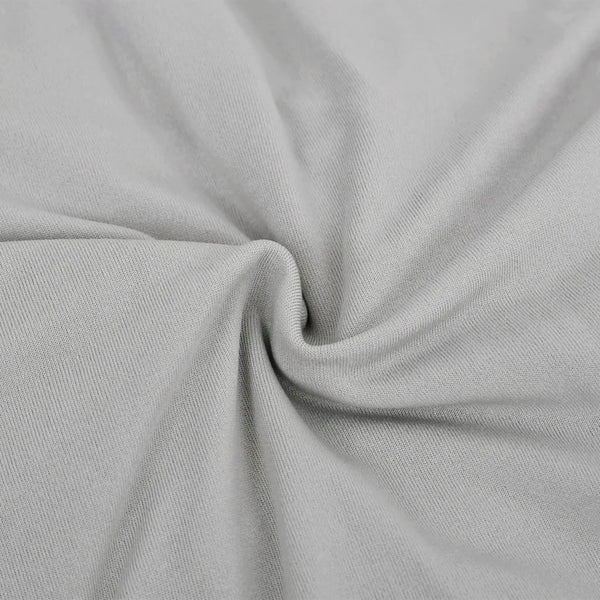 Grauer, elastischer 3-Sitzer-Sofabezug von Pastor (Polyester-Jersey)