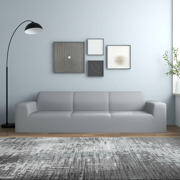 Grauer flexibler Bezug für 4-Sitzer-Sofa von Pastorit (Polyester-Jersey)