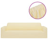 Cremefarbener elastischer 3-Sitzer-Sofabezug von Pastor (Polyesterjersey)