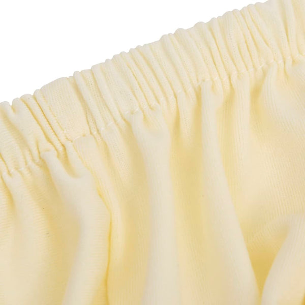 Cremefarbener elastischer 3-Sitzer-Sofabezug von Pastor (Polyesterjersey)