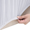 Weißer elastischer 2-Sitzer-Sofabezug Pastorita (Polyester-Jersey)