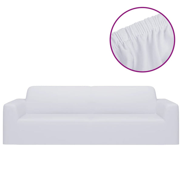 Weiße flexible 3-Sitzer-Sofabezüge von Pastorita (Polyester-Jersey)