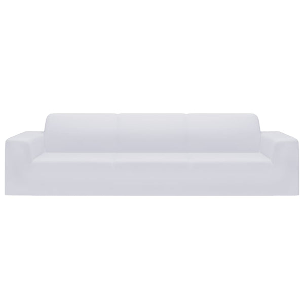Weißer Bezug für ein 4-Sitzer-Sofa, flexibel, von Pastor (Polyester-Jersey)