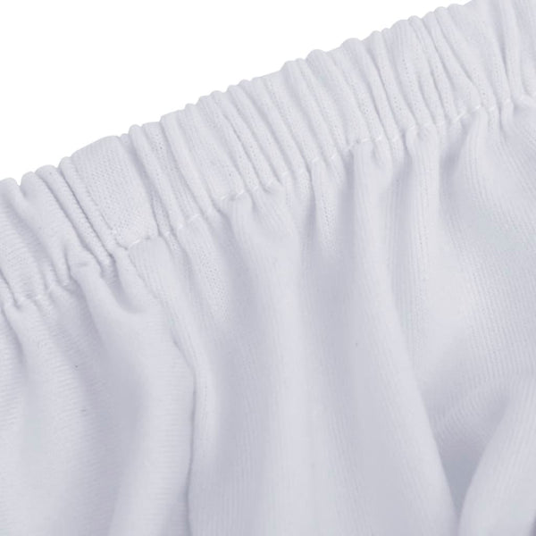 Weißer Bezug für ein 4-Sitzer-Sofa, flexibel, von Pastor (Polyester-Jersey)