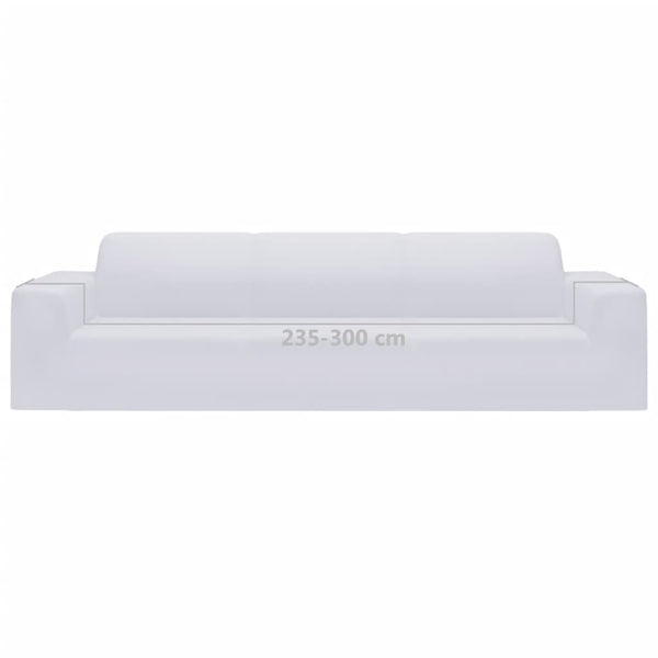 Weißer Bezug für ein 4-Sitzer-Sofa, flexibel, von Pastor (Polyester-Jersey)