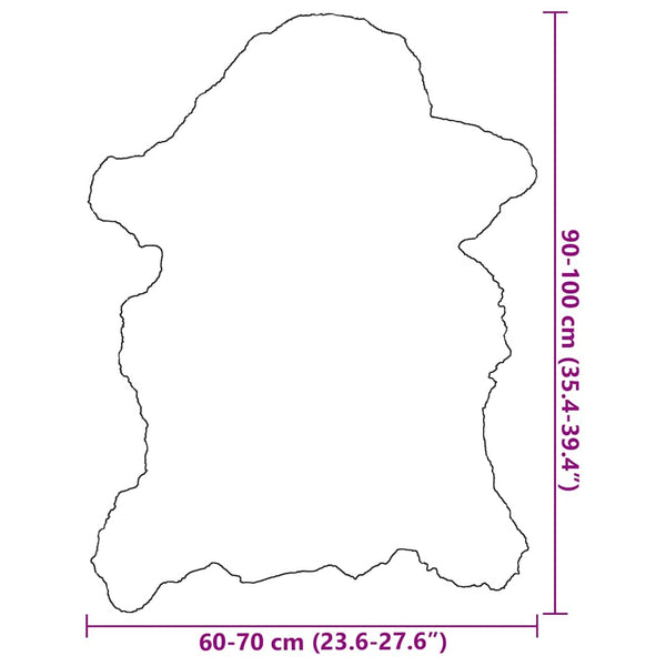 Lammfell Cremefarben Rebigan 70x100cm
