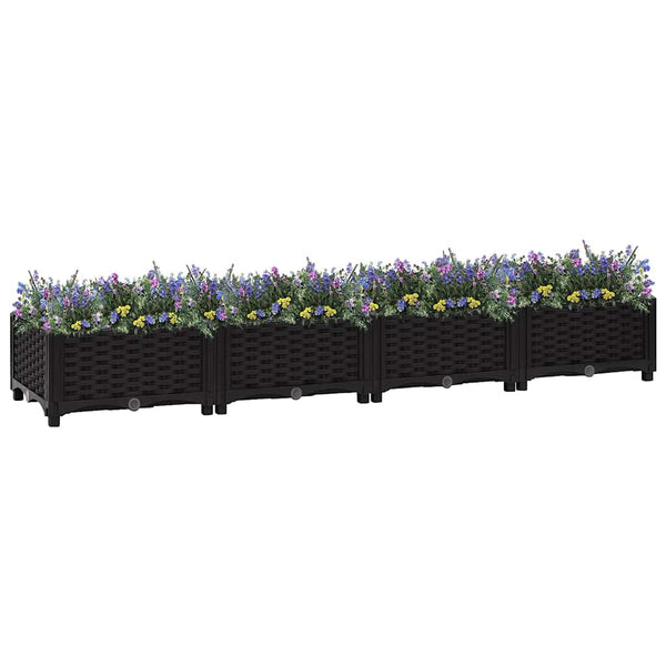 Erhöhtes Blumenbeet 160x40x23cm Abelardo (Polypropylen)