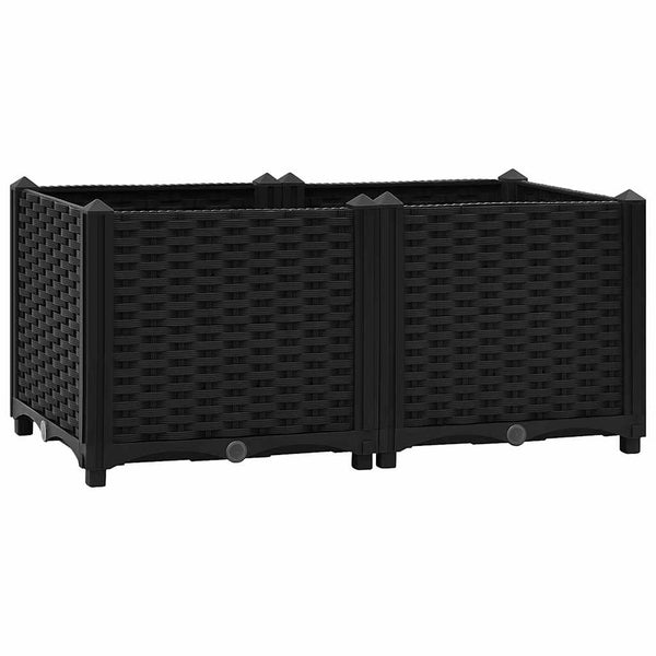 Erhöhtes Blumenbeet 80x40x38cm Abelardo (Polypropylen)