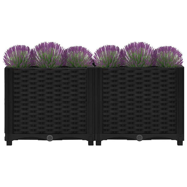 Erhöhtes Blumenbeet 80x40x38cm Abelardo (Polypropylen)