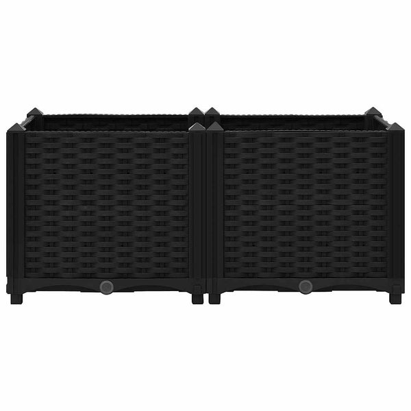 Erhöhtes Blumenbeet 80x40x38cm Abelardo (Polypropylen)