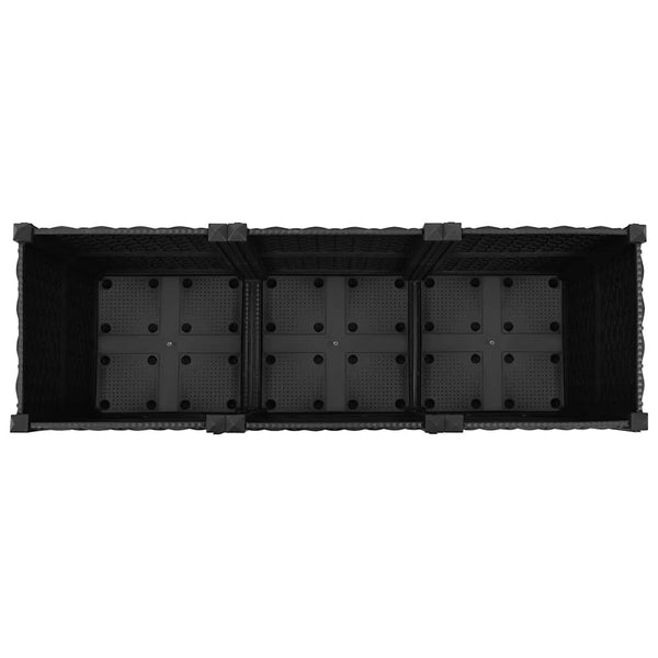 Abelardo Hochbeet 120x40x38cm (Polypropylen)