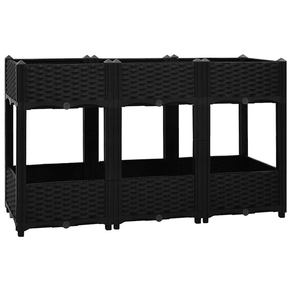 Erhöhtes Blumenbeet Abelardo 120x40x71cm (Polypropylen)