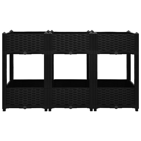 Erhöhtes Blumenbeet Abelardo 120x40x71cm (Polypropylen)