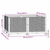 80x80x38cm Hochbeet Abelardo (Polypropylen)