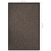 Beige Fußmatte Roswell 80x120cm