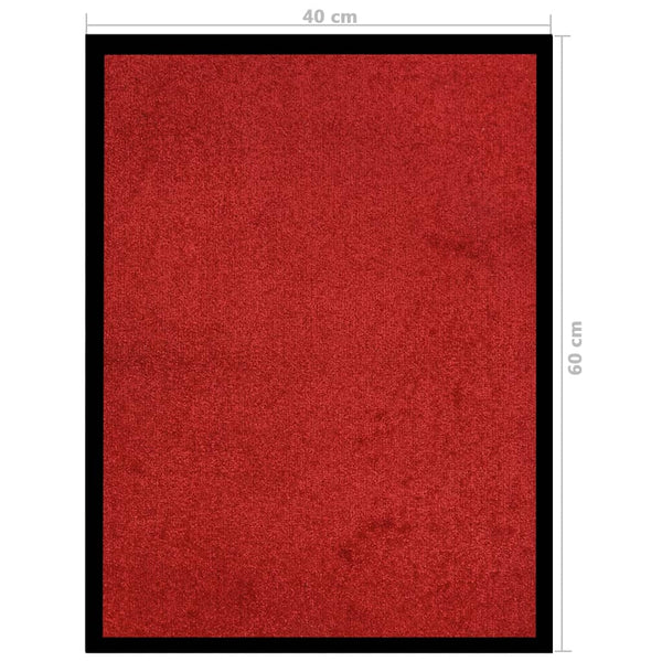 Rote Fußmatte Holly 40x60cm