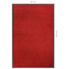 Rote Fußmatte Holly 80x120cm