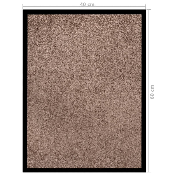 Braune Fußmatte Holly 40x60cm