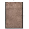 Braune Fußmatte Holly 80x120cm