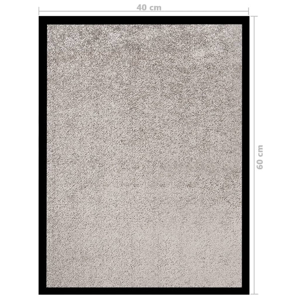 Graue Fußmatte Holly 40x60cm